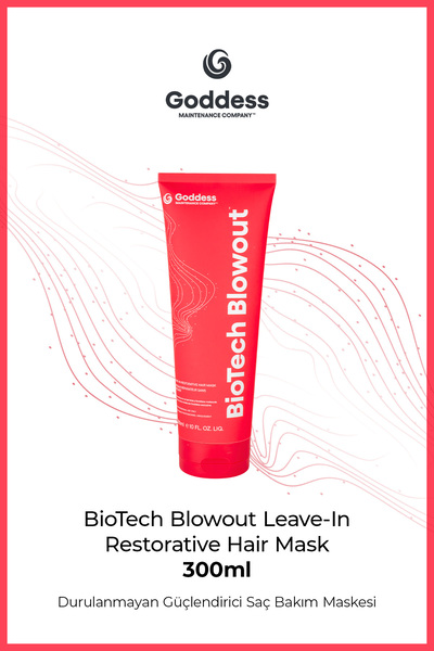 Goddess Biotech Blowout Leave-In Restorative Hair Mask 300 ml Durulanmayan Sa...
