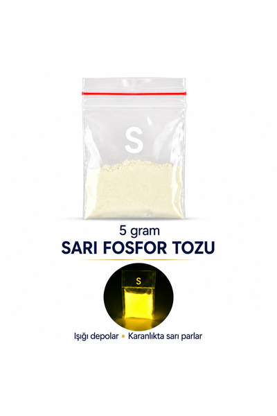 epoksi kalıp cank 5gr Epoksi Fosfor Tozu Sarı-yeşil Karanlıkta Parlayan Toz, ...
