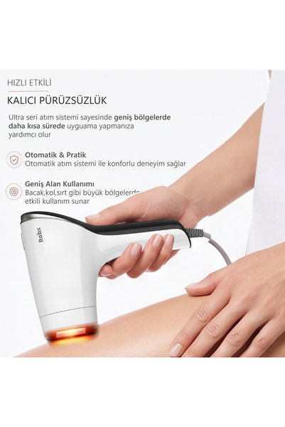 ROBX A05 Ipl 3 Milyon Atım Akıllı Cilt Tanıma Ultra Seri Atım 3 Başlık Bay&bayan Cihazı