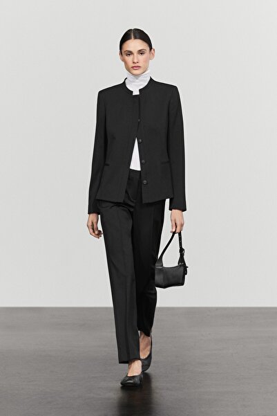 Massimo Dutti %100 soğuk yün straight fit pantolon