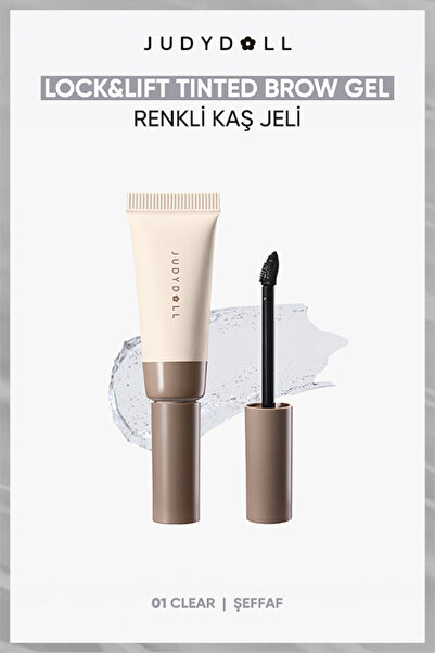 JUDYDOLL Lock & Lift Şeffaf Kaş Sabitleyici Jel 01 Clear | Brow Gel | Laminas...