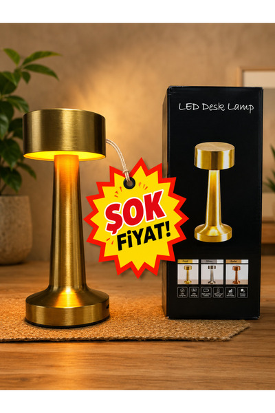 Genel Markalar MASA LAMBASI ALTIN RENK GOLD KASA