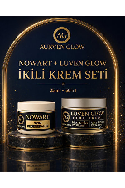 AURVEN GLOW Nowart Skin Regenerator + Luven Glow Leke Karşıtı Krem