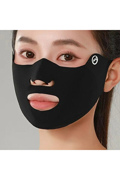 Choice black New Breathable Ice Silk Mask Washable Anti-UV Riding Face Mask D...