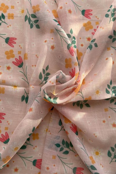 Beybium Girl's Green Flower Themed Cotton Children's Scarf 80*80cm