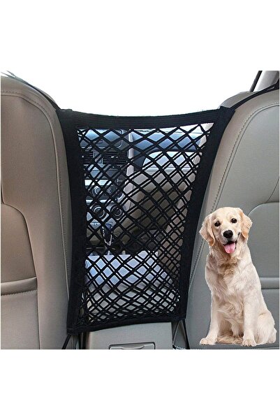 Choice black Pet Car Barrier Dog Car Barrier with Automatic Safety Mesh Stora...