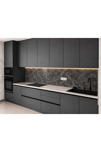 KARE PLUS Pvc Mermer Panel Dark Grey 60 X 120 ( 6 Plaka Fiyatı )