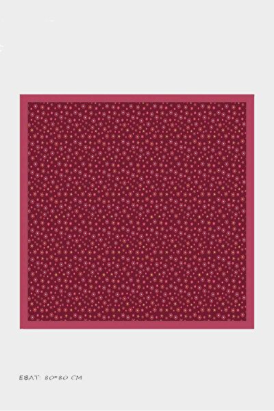 Beybium Girl's Red Flower Themed Cotton Children's Scarf 80*80cm