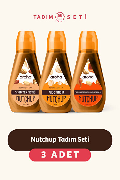 AROHA Nutchup 3'lü Tadım Seti