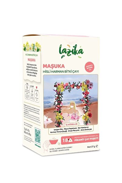 LAZİKA Hisli Harman Maşuka Bitki Çayı 18'li PLA Poşet - Isırgan, Civanperçemi...