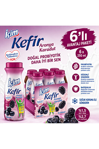 İçim Kefir Aronya Karadut 250ml x 6 adet