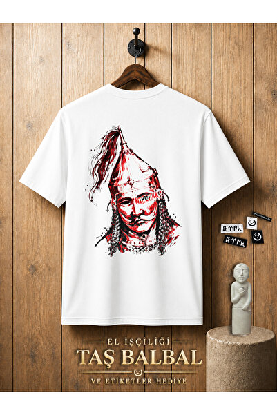 KIPCHAK - Sırt Baskılı Unisex Regular Fit Tişört