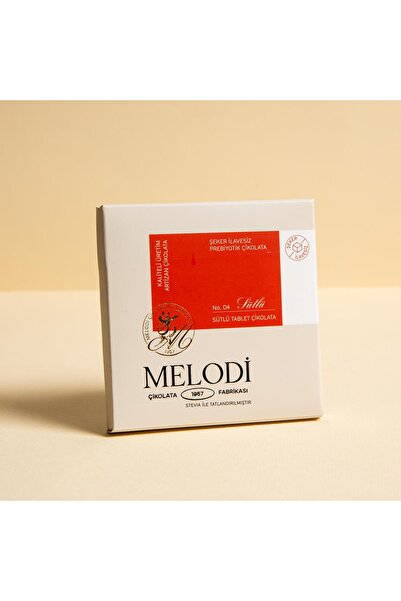 Melodi Çikolata Şeker İlavesiz Sütlü Çikolata 60g
