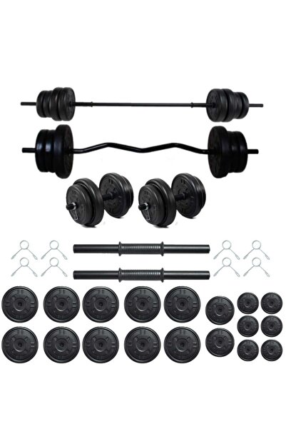 Dambılcım Mocca style 108 Kg Z-Barlı MEGASET Halter Seti Ve Dambıl Seti ,Ağırlık Seti,