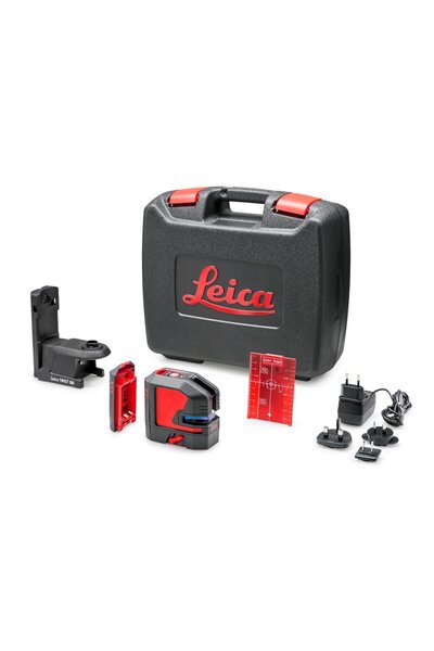 Leica LINO L2P5 Şarjlı Çapraz Çizgili ve Nokta Şaküllü Lazer Terazi
