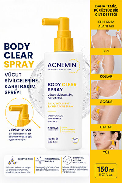 Acnemin Body Clear Acne Karşıtı Spray 150 ML