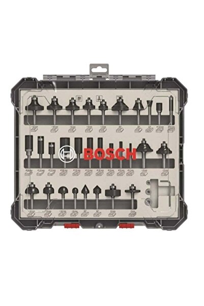 Bosch 8 mm Saplı Profesyonel Ahşap Freze Bıçak Seti 30 Parça (2607017475)