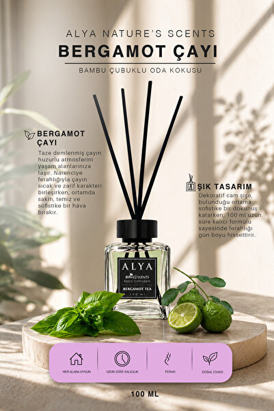 ALYA Nature's Scents Bergamot Tea Bambu Çubuklu Oda Kokusu 100 ml