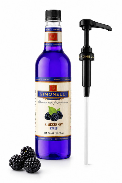 Simonelli Böğürtlen Aromalı Kokteyl ve Kahve Şurubu 700 ml - İçecek, Mocktail...