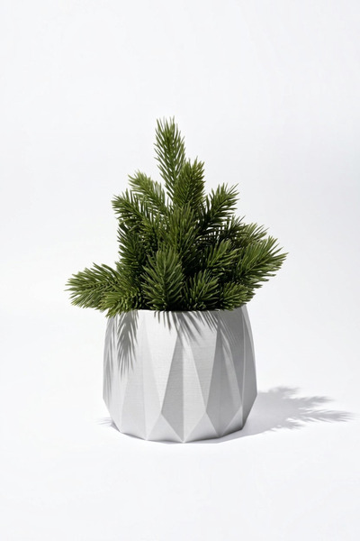 Lea Concept Edge Beton Saksı Beyaz