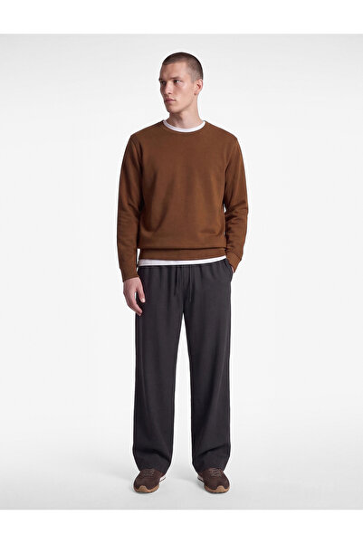 Koton Comfortable Fit, Pockets, Elastic Waist, Wide Leg Fabric Trousers