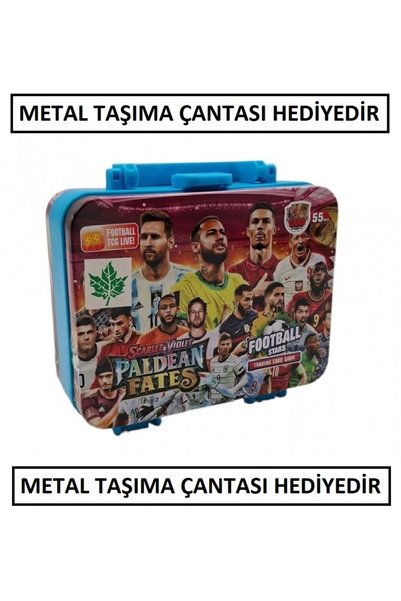 OYUNCAKSAHİLİ Football Player Playing Card 40 Pieces Gold Series Pocket Flexible Unbreakable Shiny Non-Fading Non-Deforming