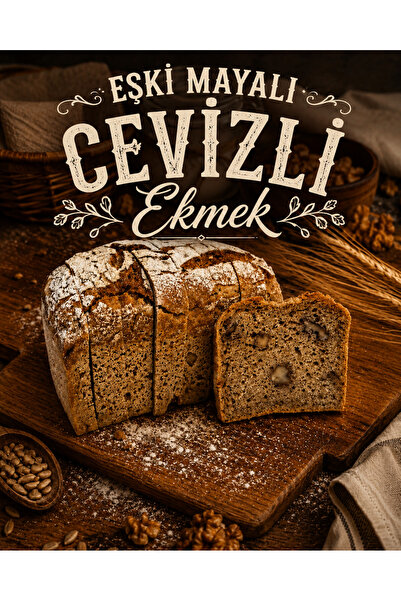 Genel Markalar Ekşi Mayalı Cevizli Tam Çavdar Ekmeği