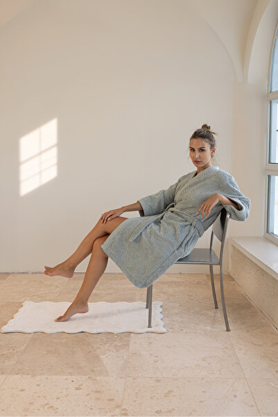 İrya Liana 100% Cotton Women's Bathrobe S/M Sea Mist