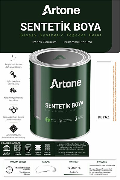 Stella sentetik son kat yağlı boya - BEYAZ 1kg