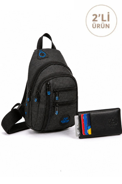 Newish Polo Unisex Su Geçirmez Kulaklık Usb Çıkışlı Çapraz Askılı Çanta Bel O...