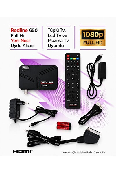 Tekno61 Redline G50 Yeni Nesil Full HD Uydu Alıcısı - Otomatik Kanal Güncelle...