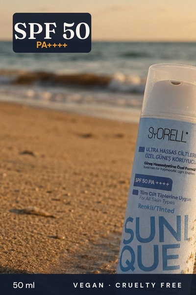 SYORELL SUNIQUE PMLE - واقي شمسي ملون بمعامل حماية 50 SPF، مضاد للحساسية الشمسية