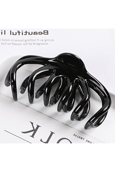 Choice7 black 1PC Korean Solid Large Hair Claw Elegant Acrylic Hairpins Barre...