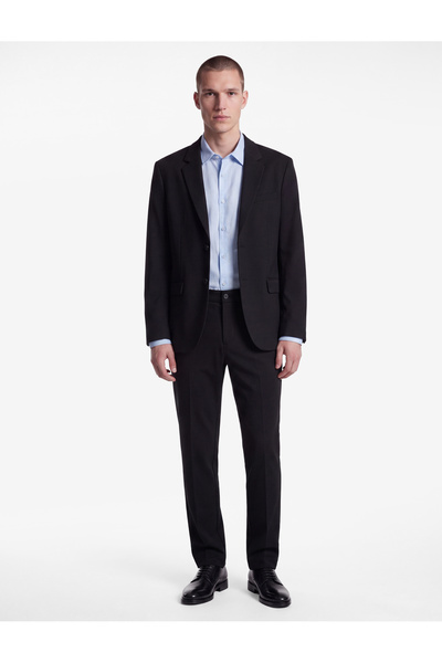 Koton Viscose Pocketed Slim Fit Pleated Fabric Trousers