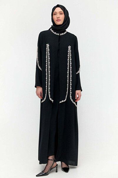 Setrms Çift Parçalı Krep Abaya
