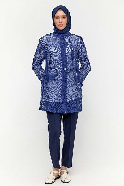 Setrms Zebra Desenli Organze Twinset