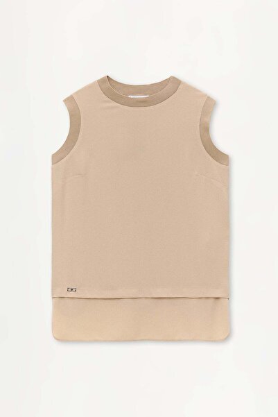 Setrms Sıfır Kollu Allerli Basic Tunik