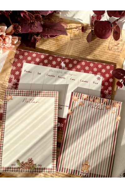 NONA 3 lü Defter Seti / Planlayıcı / A5 planlayıcı / A6 Notepad