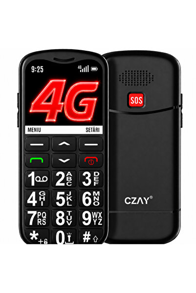 CZAY Telefon Mobil pentru Seniori cu Taste Mari CZAY®,Limba Romana, Volum Put...