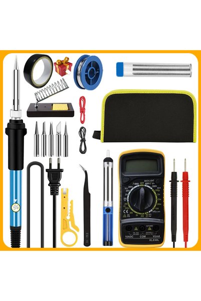 Choice1 EU Plug-220V NEW Electric Soldering Iron 19-IN-1 60W Adjustable Tempe...