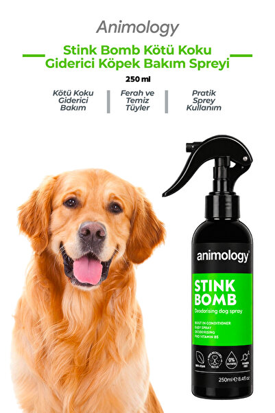 Animology Stink Bomb Kötü Koku Giderici Yetişkin Köpek Bakım ve Tarama Spreyi...