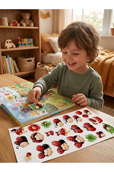 Rana İkra Art Uğur Böceği Temalı Sticker Seti (4 Sayfa)
