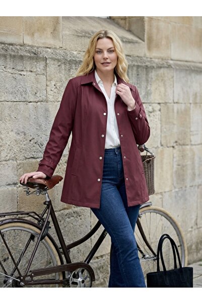 Hanezza Water Repellent Lined Plus Size Women's Trench Coat – Black / Khaki /...