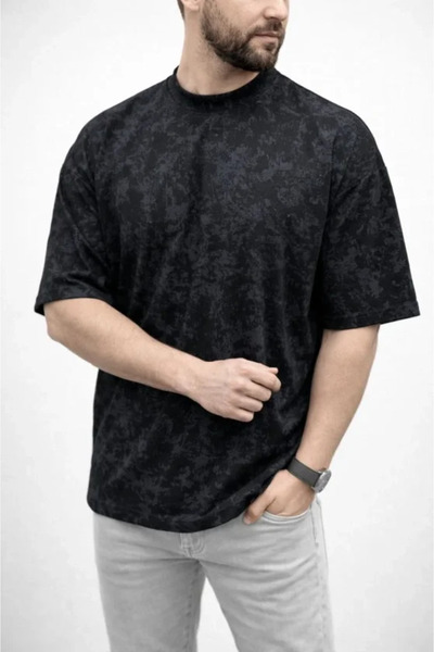 Generic Brand Men's Premium T-Shirt Osy Soft Textured Washed Oversize T-Shirt...