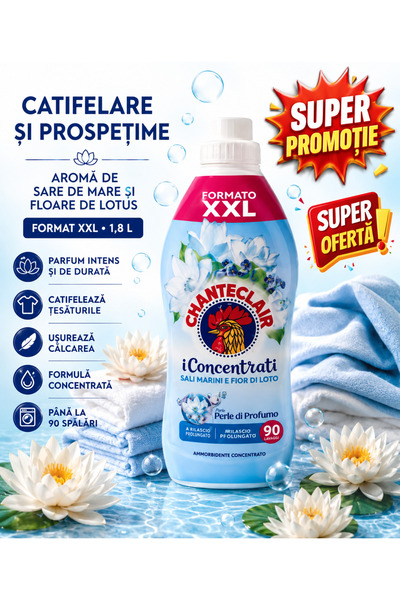 Chanteclaire Chanteclair Balsam de Rufe Sare Marină 1,8 L, 90 Spălări, Balsam...