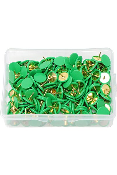 Choice green 100pcs Multicolor Plastic Round Head Push Pins Thumbtacks for Ho...