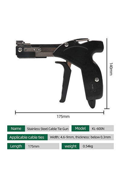 Choice KL-600N Stainless Steel Cable Tie Tensioning Plier - Labor-Saving Tool...