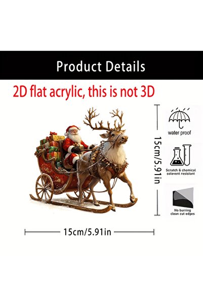 Choice 1pcA 1 Piece 2D Christmas Gift, Festival Decoration, Bohemian Style, M...