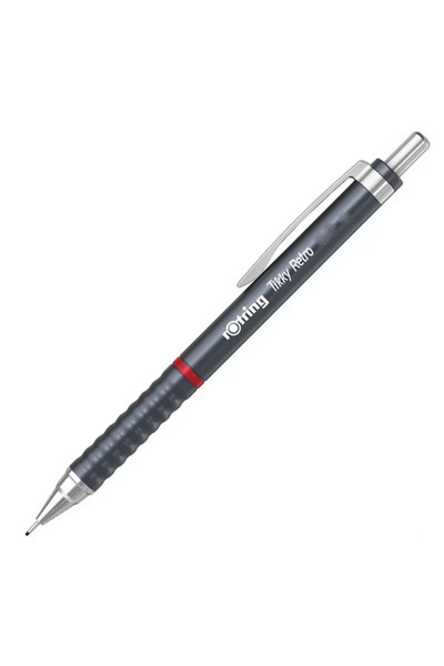 Rotring تيكي ريترو 0.5 ملم Mekanik Kurşun Kalem Metalik Gri / 2202567