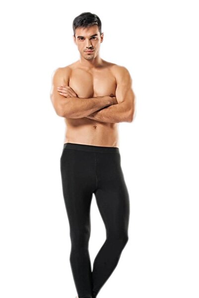 Hepsine Rakip Kota Men's Thermal Underwear Winter Long Black Tights